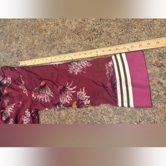 Anthropologie Oversized Button Front Pajama Shirt Mulberry Womens Size XL - Picture 15 of 15